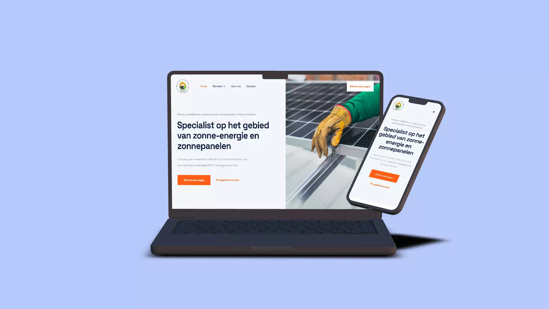 Website voorbeeld jbsolarcity.nl